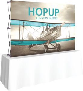 Hopupâ„¢ 8ft Straight Tabletop Display & Front Graphic