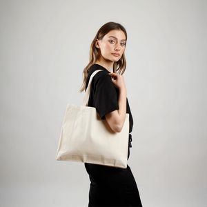 Horizontal Canvas Tote Bag