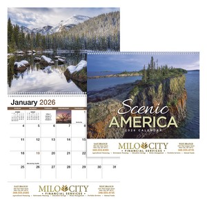 HotLineÂ® Products Scenic AmericaÂ® Appointment Calendar - Spiral