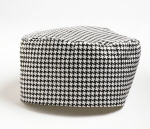 Houndstooth Baker's Cap