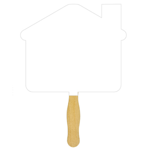 House Sandwiched Hand Fan (2 Side/ Four Color Process imprint)