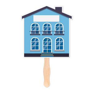 House Shaped Hand Fan