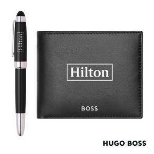 Hugo BossÂ® Rollerball Pen & Wallet Set