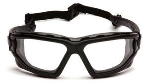 Black Frame with Clear H2X Anti-Fog Lens