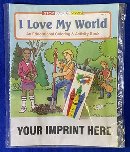 I Love My World Coloring Book Fun Pack Set