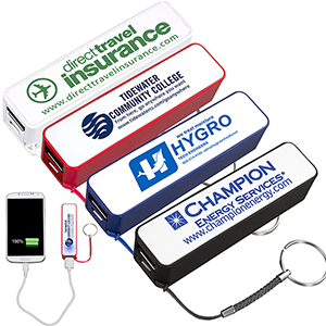 "In Charge" UL Listed 2200 mAh Portable Lithium Ion Power Bank Charger (Overseas)