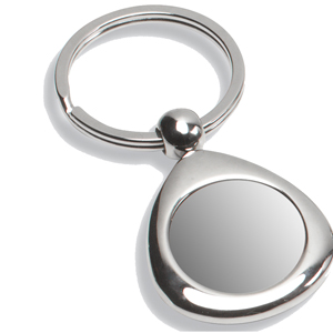 "Infini" Metal Keyholder w/PhotoImage® Full Color Domed Imprint