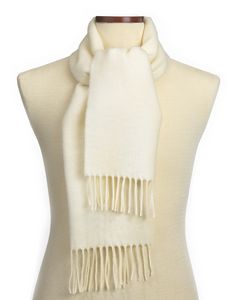 Ivory White Acrylic Scarf