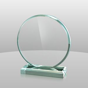 Jade Green Circle Award (7"x6 1/4"x2")