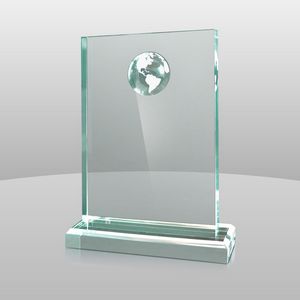 Jade Green Globe Award (7"x5"x2")