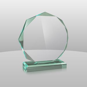 Jade Green Octagon Award (7"x6 1/2"x2")
