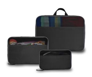 Jetsetter 3 Piece Packing Cube Set - Black