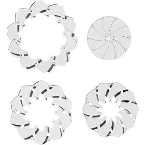 Jornikolor Digitally Printed All-White Incredible Expanding Flying Disc