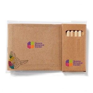 Jornikolor Flowers Adult Coloring Book & 6-Color Pencil Set