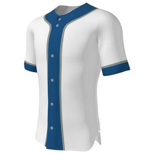 Juice Full-Button Short Sleeve Fitted T-Shirt - Custom