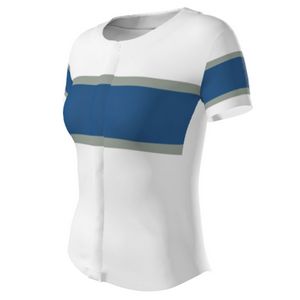Juice Women's Faux Front Short Sleeve Loose T-Shirt - Custom