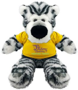Jungle Critters 14" Stuffed Sitting White Tiger