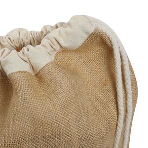 Jute Drawstring Backpack