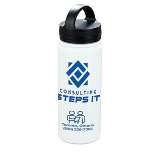 "KAUAI" 19 oz Recycled RPET Powder Coated Double Wall Stainless Steel Tumbler With Carry Handle