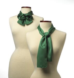 Kelly Green Silk Scarf - 10"x54"