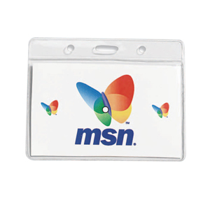 "Kent" Clear Badge Holder (3-3/8 x 2-1/2" Insert)