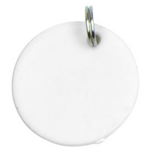 Key Tag Keyring Round