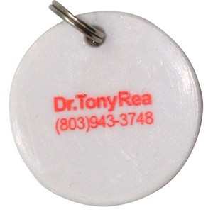 Key Tag Keyring Round