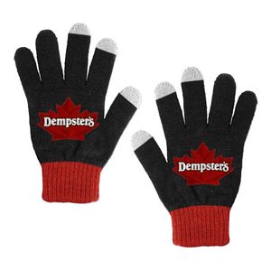 Knitted Custom Jacquard Touchscreen Gloves