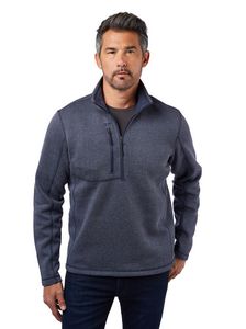 Kodiak Herringbone Quarter-Zip Sweater-Knit Fleece