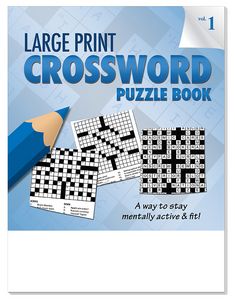 LARGE PRINT Crossword Puzzle Book - Volume 1