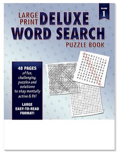 LARGE PRINT Deluxe Word Search Puzzle Book