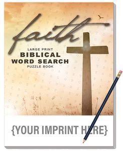 LARGE PRINT Faith Word Search Puzzle Pack Set