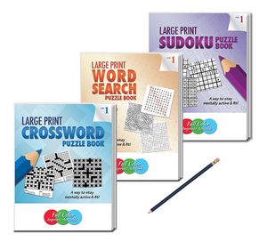 LARGE PRINT Puzzle Book Gift Set - Volume 1