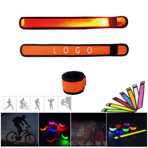 LED Glow Slap Bracelet Light Up Wristband High Visibility