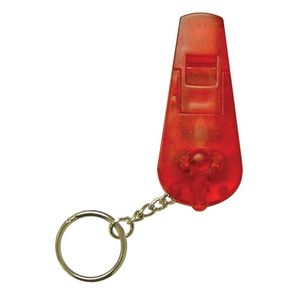 LED Whistle Keychain w/Flashlight