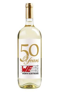 Labeled Chardonnay White Wine 1.5L w/Full-Color Custom Label