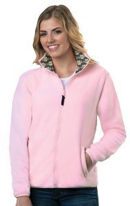 Ladies' Polar Fleece Full Zip Jacket w/Sublimated Collar