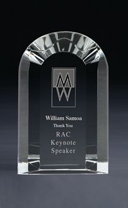 Large Arch Optical Crystal Award