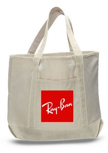 Large Canvas Deluxe Tote Bag w/6" Gusset (22"x16")