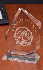 Large Du Clair Optical Crystal Award