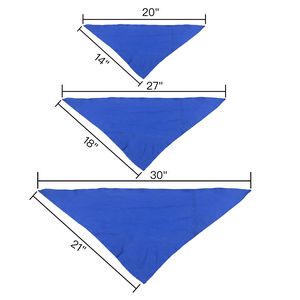Large Pet Triangle Solid Bandanna Small/Medium