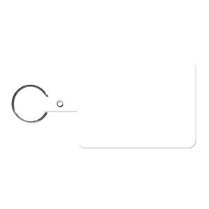 Large Rectangle Flexible Key Tag