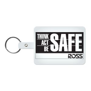 Large Rectangle Flexible Key Tag