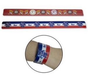 Large Vinyl Slap Bracelet w/ CMYK Logo