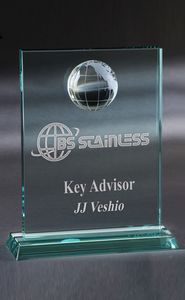 Large Worldview Jade Crystal Award