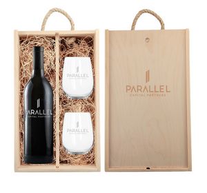 Laser-Engraved Double Wood Box