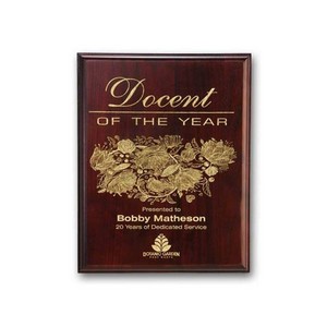 Laser Engraved Plaq - Mahogany