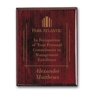 Laser Engraved Plaq - Rosewood