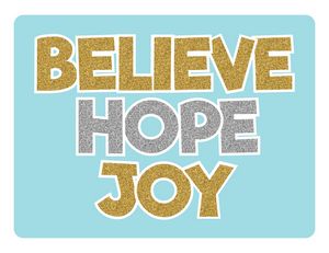 Lawn Letters - Believe Hope Joy Set