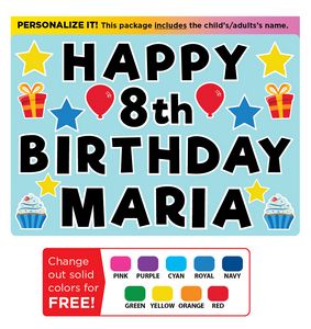 Lawn Letters - Happy Birthday Deluxe Set